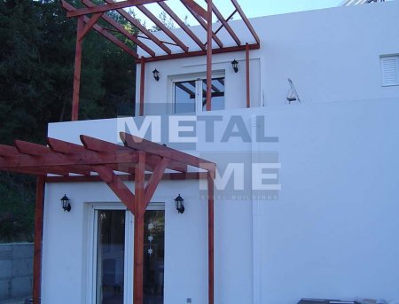 Metaldome main » Two storey building – residence in Lardos, Rhodes